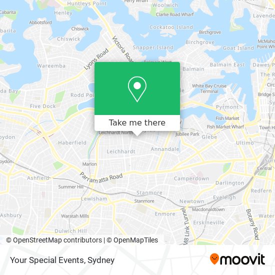 Your Special Events map