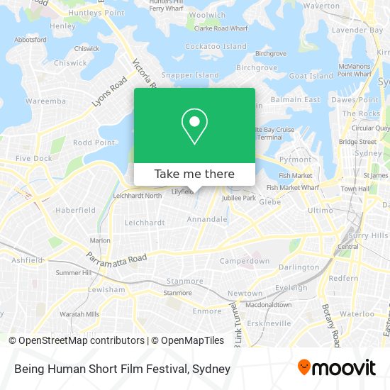 Being Human Short Film Festival map