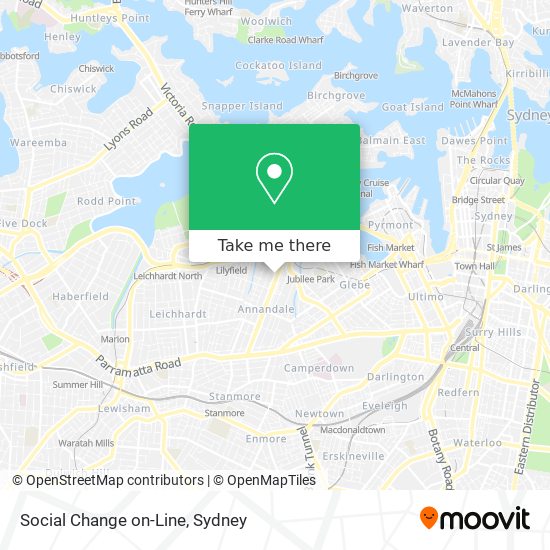 Social Change on-Line map