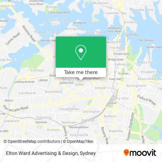 Elton Ward Advertising & Design map