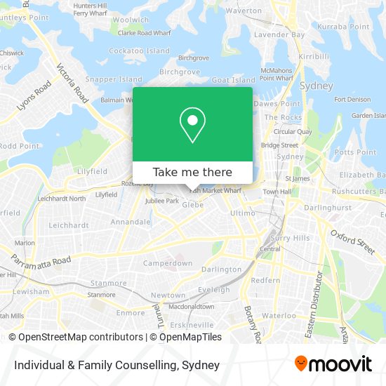 Individual & Family Counselling map