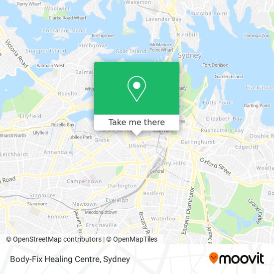 Body-Fix Healing Centre map