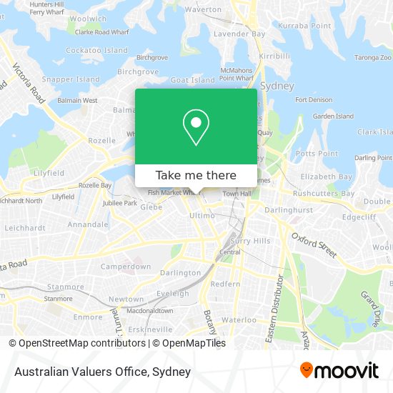 Australian Valuers Office map