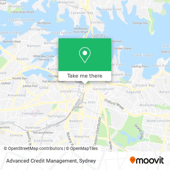 Advanced Credit Management map