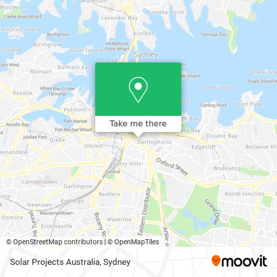 Solar Projects Australia map