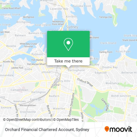 Orchard Financial Chartered Account map