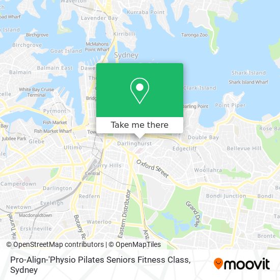 Pro-Align-'Physio Pilates Seniors Fitness Class map