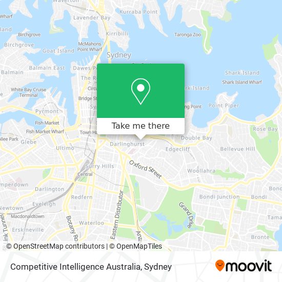 Competitive Intelligence Australia map