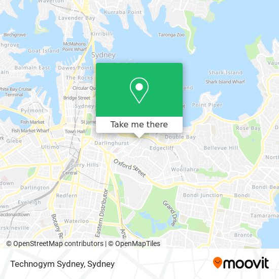 Technogym Sydney map