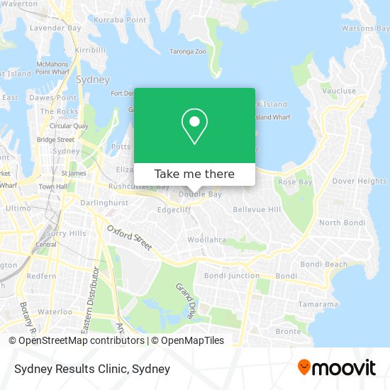 Mapa Sydney Results Clinic