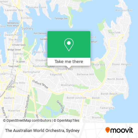 The Australian World Orchestra map