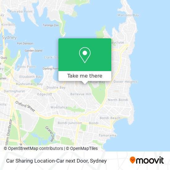 Mapa Car Sharing Location-Car next Door
