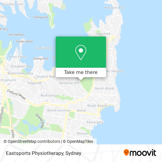 Eastsports Physiotherapy map