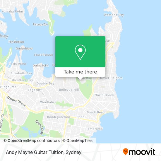 Andy Mayne Guitar Tuition map