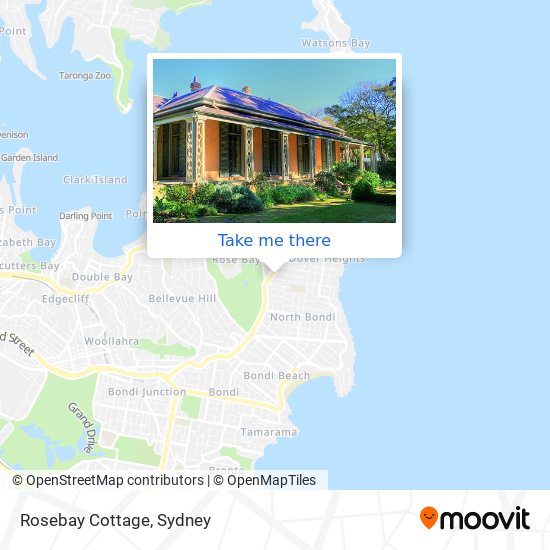 Mapa Rosebay Cottage