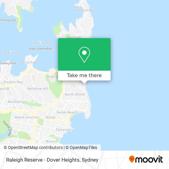 Raleigh Reserve - Dover Heights map