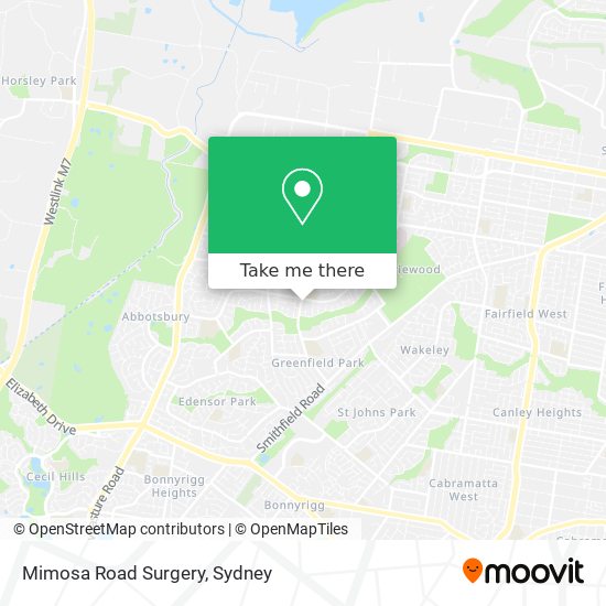 Mimosa Road Surgery map