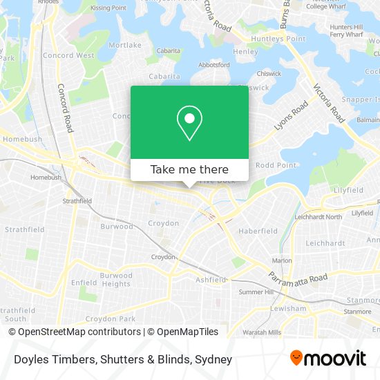 Doyles Timbers, Shutters & Blinds map