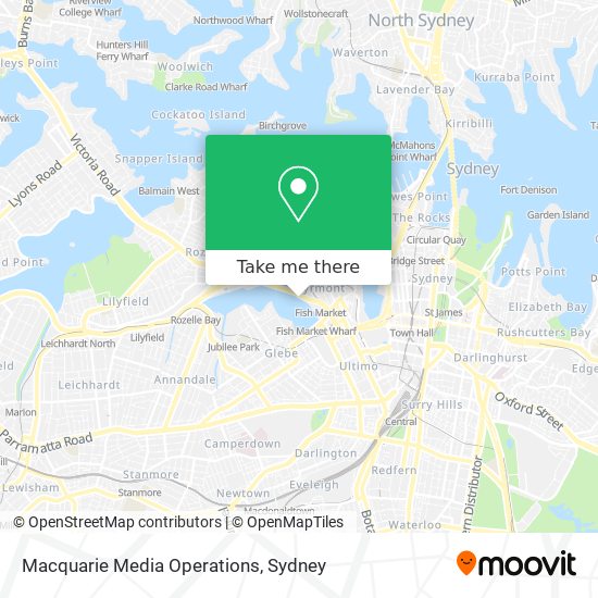 Macquarie Media Operations map