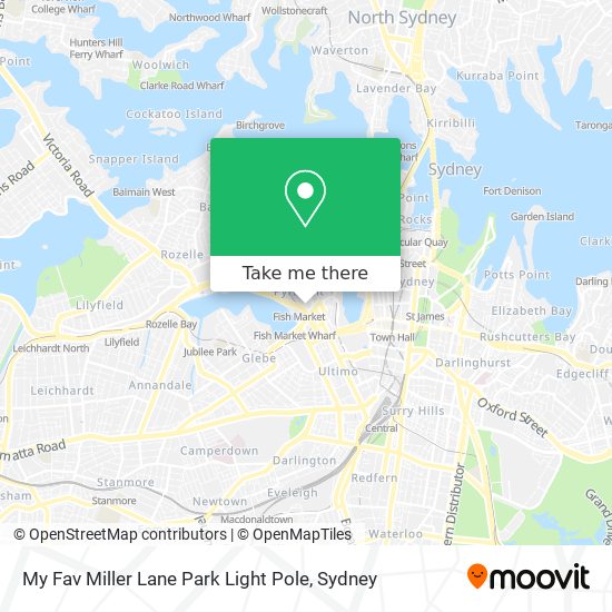 My Fav Miller Lane Park Light Pole map
