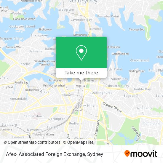 Afex- Associated Foreign Exchange map