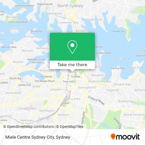 Miele Centre Sydney City map