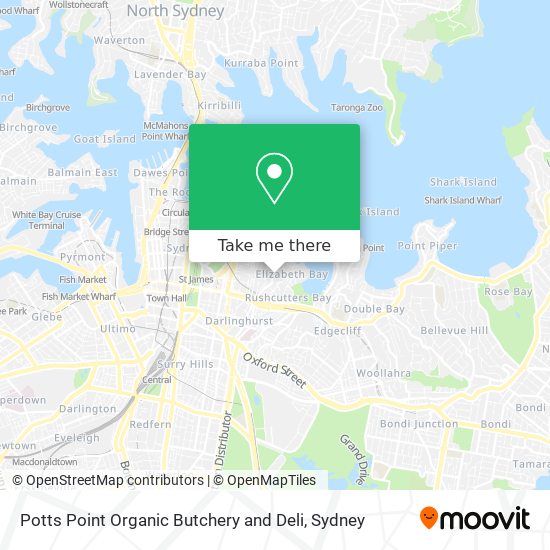 Potts Point Organic Butchery and Deli map