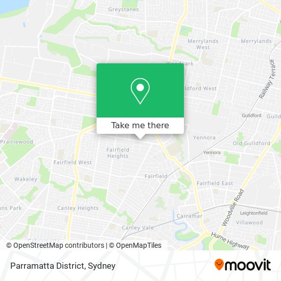 Parramatta District map