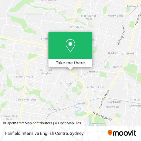 Fairfield Intensive English Centre map