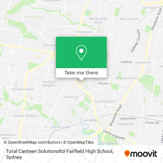 Total Canteen Solutionsltd-Fairfield High School map
