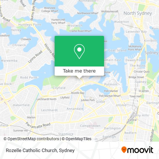 Mapa Rozelle Catholic Church