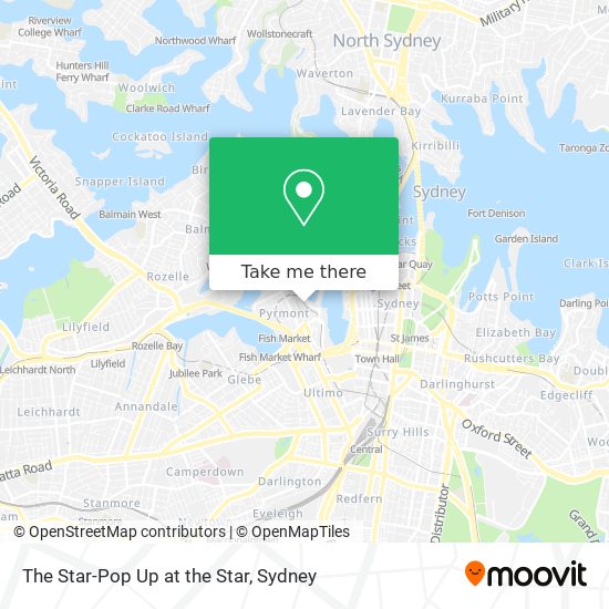 The Star-Pop Up at the Star map