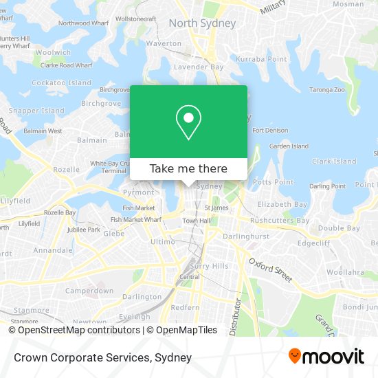 Crown Corporate Services map