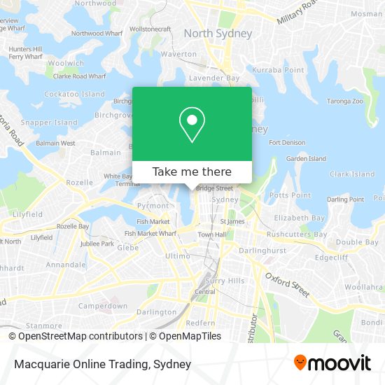 Mapa Macquarie Online Trading