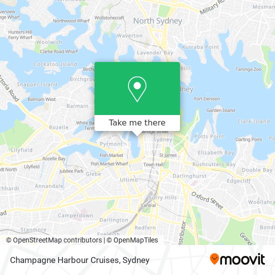 Champagne Harbour Cruises map