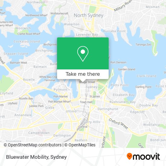 Bluewater Mobility map