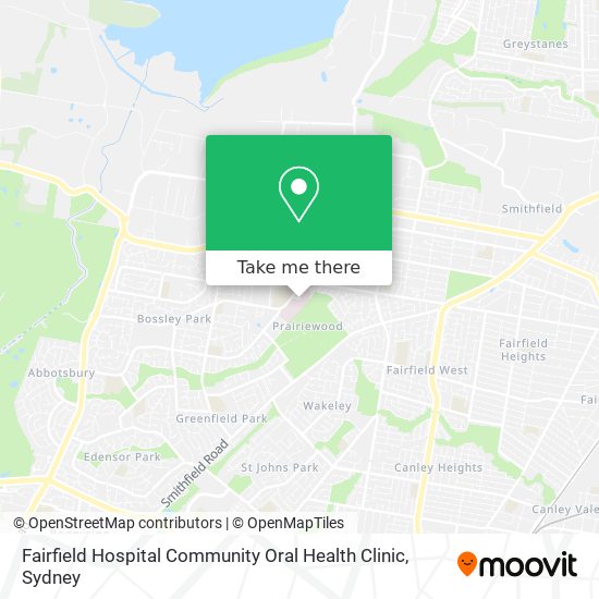 Fairfield Hospital Community Oral Health Clinic map