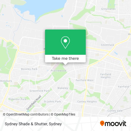 Sydney Shade & Shutter map