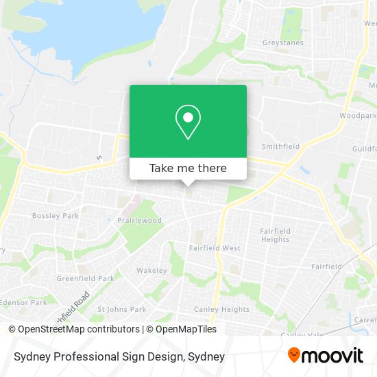 Sydney Professional Sign Design map