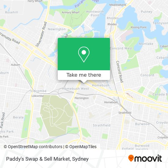 Mapa Paddy's Swap & Sell Market