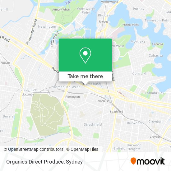 Organics Direct Produce map
