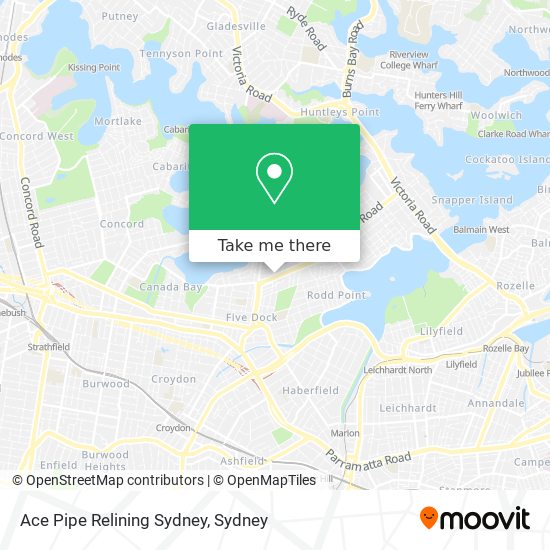 Ace Pipe Relining Sydney map