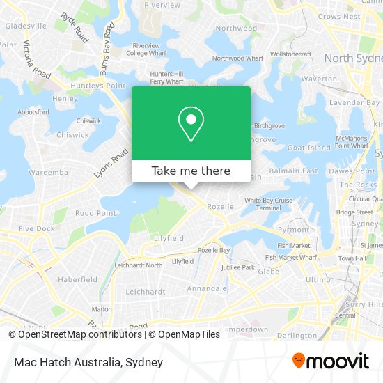 Mac Hatch Australia map