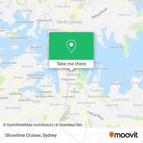 Showtime Cruises map