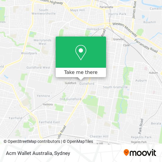 Mapa Acm Wallet Australia