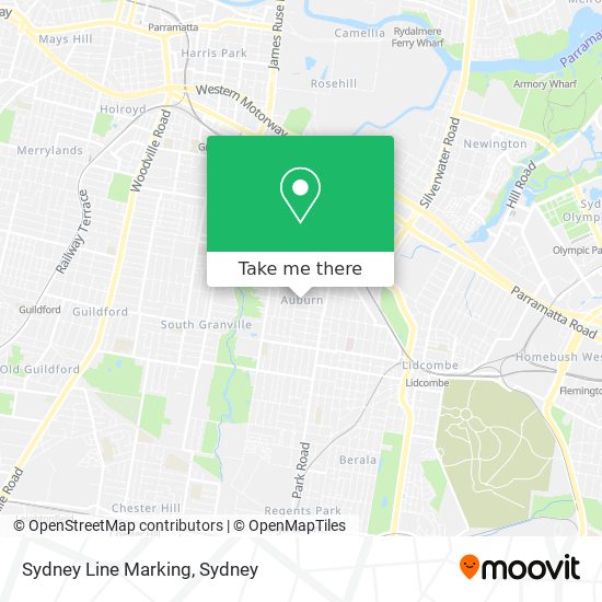 Sydney Line Marking map