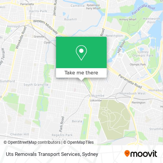 Uts Removals Transport Services map