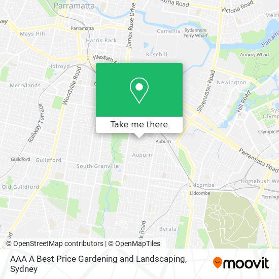 Mapa AAA A Best Price Gardening and Landscaping
