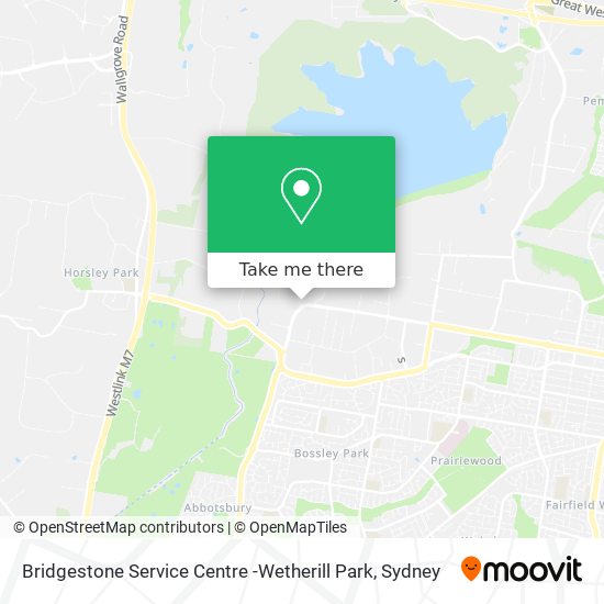 Bridgestone Service Centre -Wetherill Park map