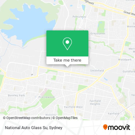 National Auto Glass Su map